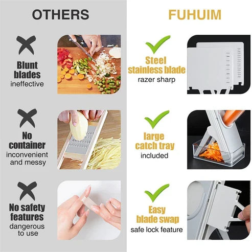 5 in 1 Vegetable Slicer Food Chopper, Vegetable Cutter, Quick Fruit Dicer high quality